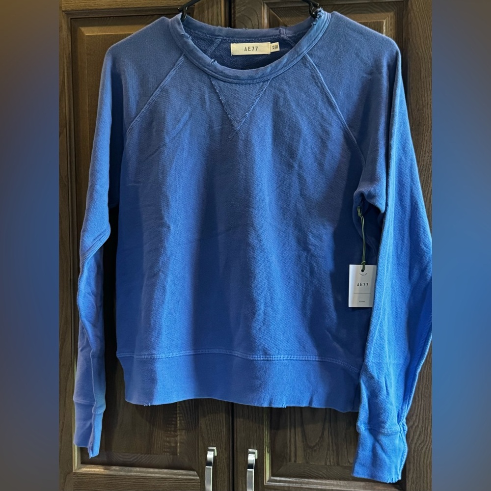 AE77 Classic Blue Crewneck Sweater